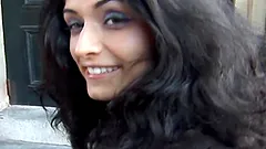 Slutty Izabella gets fucked from behind in public place