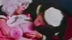 Retro pornstar with big tits fucks