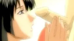 Anime babe gets strapon anally