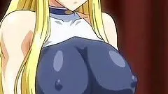 Busty hentai elf getting pleasured