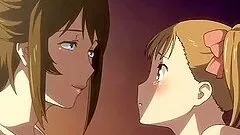 Hentai lesbos licking massive boobs