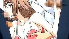 Hot anime gets enormous tits rubbed