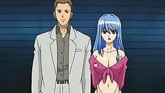 Captive hentai sucking stiff cock