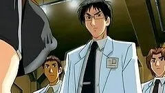 Bondage hentai foursome hard fucked by doctors