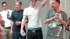 Orgy party with college tempting girls playing sex games