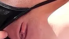 Auburn teen beauty gets pussy fingered in POV