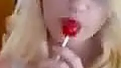 Blonde gets horny on live webcam