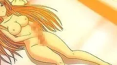 Sweet anime shemale cumming