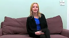 Horny blond siren takes an anal creampie