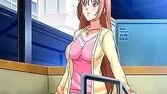 Redhead anime doll seduces her cute man