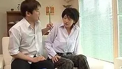 Meguri has her delicious busty body covered in cum