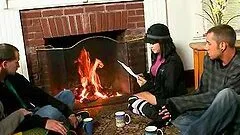 Crazy college group have a gangbang party