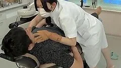 Sexy Japanese dentist has an amazing sex with a client