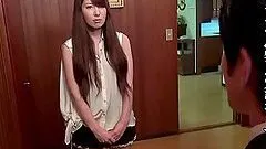 Sexy Japanese girl shows what she can at the job interview