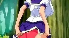 Anime gets asshole penetrated