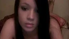 Beautiful brunette babe is fingering her muff on webcam