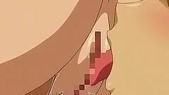 Anime babe enjoys hot sperm inside