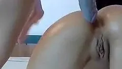 Gorgeous Lesbians strap on