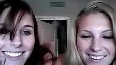 Two gorgeous girls play on cam