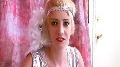 Tattooed petite female fucks and sucks to win costume contest