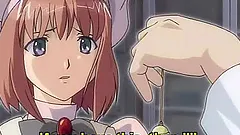 Hentai blonde stuffing her ass and cunt with pool balls