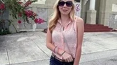 Sunny Marie blows and gets stunningly fucked in a car