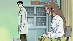 Cute hentai gets fingered and pussy fucked by bandit in the toilet