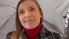 Nice facial cumshot for a petite amateur siren after anal sex