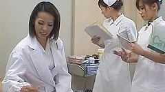 Crazy Horny Japanese Nurses Taking Turns to Ride A Patient's Cock