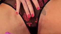 Kathia Nobili enjoys fucking her snatch with some glass toy