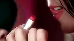 Ashleigh Embers and Sasha in close up lesbian video