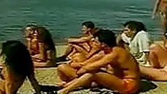 Sex on the beach with a lusty siren and her man