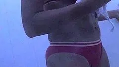 Hidden Cam set up in the Beach Cabin to tape some pussies, asses and tits