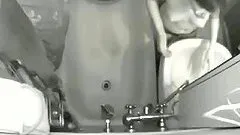 My girlfriend loves masturbating in bath room