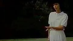 Two horny chicks make lesbian love after playing tennis