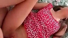 Teen naked babe trying anal for the first time