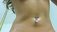 Oiled College Girl Rubs Sexy Body