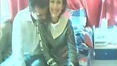 Dark-haired milf gets fucked in missionary position in homemade clip