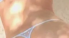 Rebecca Matheson strips and shows her awesome body