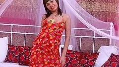 Teasing Teen Toying With Her Thatch All Alone