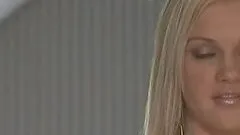 Hot blonde Caitlin Ferguson strips and shows her natural beauty