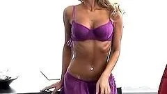 Blonde hottie Jurgita Valts demonstrates her terrific slim body