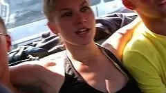 Warning! Bunch of horny and naughty babes are in the outdoor orgy