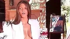 Artistic Playmate Kyra Milan Painting Naked Outdoors