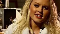 Blonde Slut Fondles Her Naked Self In Bed