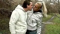 Mercy the slim blonde drinks pee after rough sex