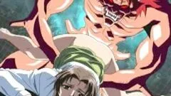 Sexy hentai womans juicy pussy lips are pounded by a demon