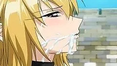 Caught hentai cutie brutally groupfucked by monsters