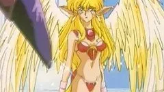 Warrior hentai Angel fight with monster