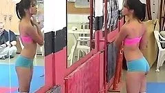 NudeFightClub backstage with Blue Angel and Ruth Medina